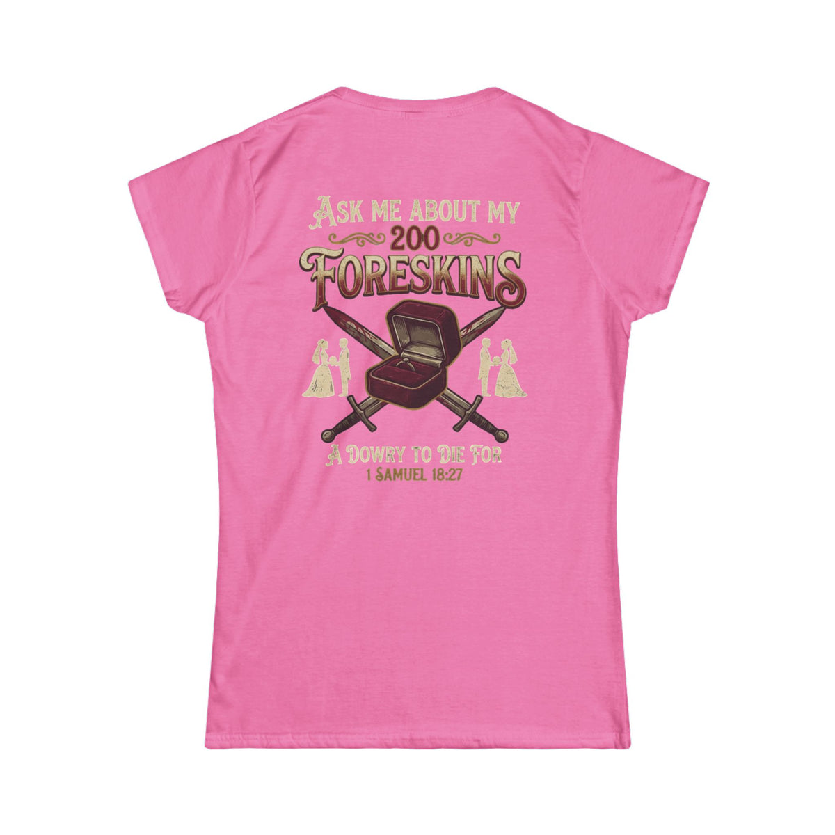 "Good Book Series 200 Foreskins" Women's Tee