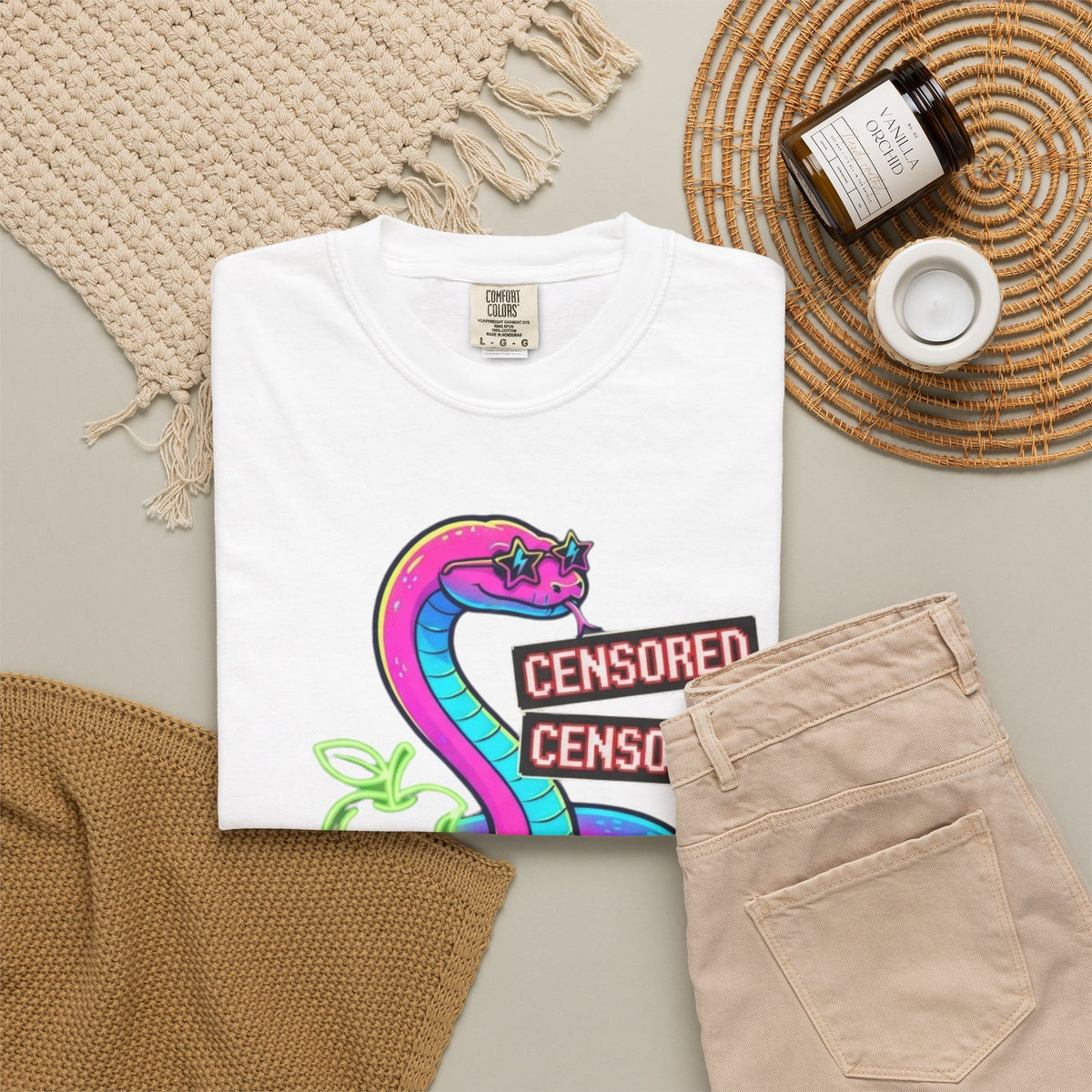 Good Book Series Naked & Unashamed Unisex Garment-Dyed Tee