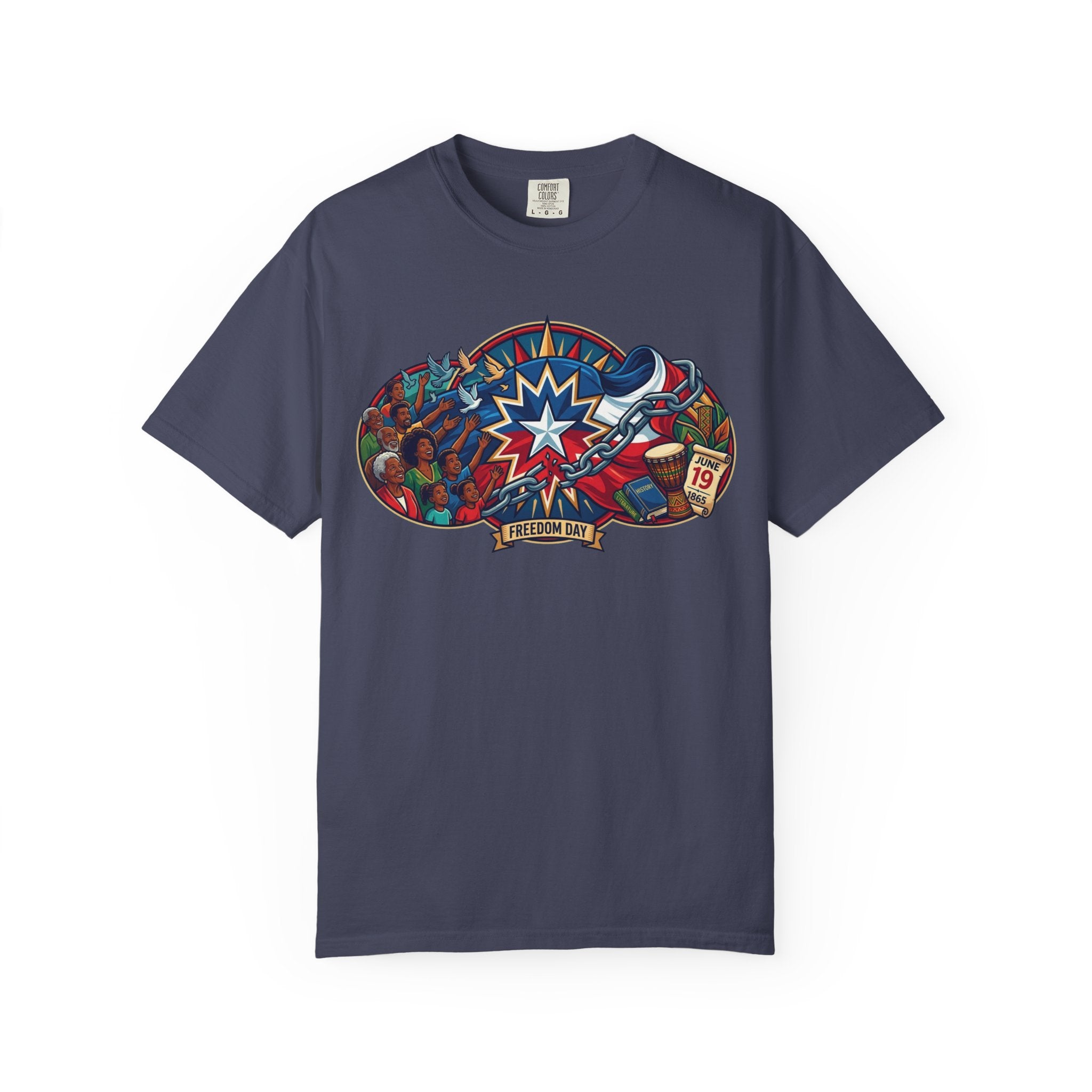 "Juneteenth" Unisex Garment-Dyed Tee