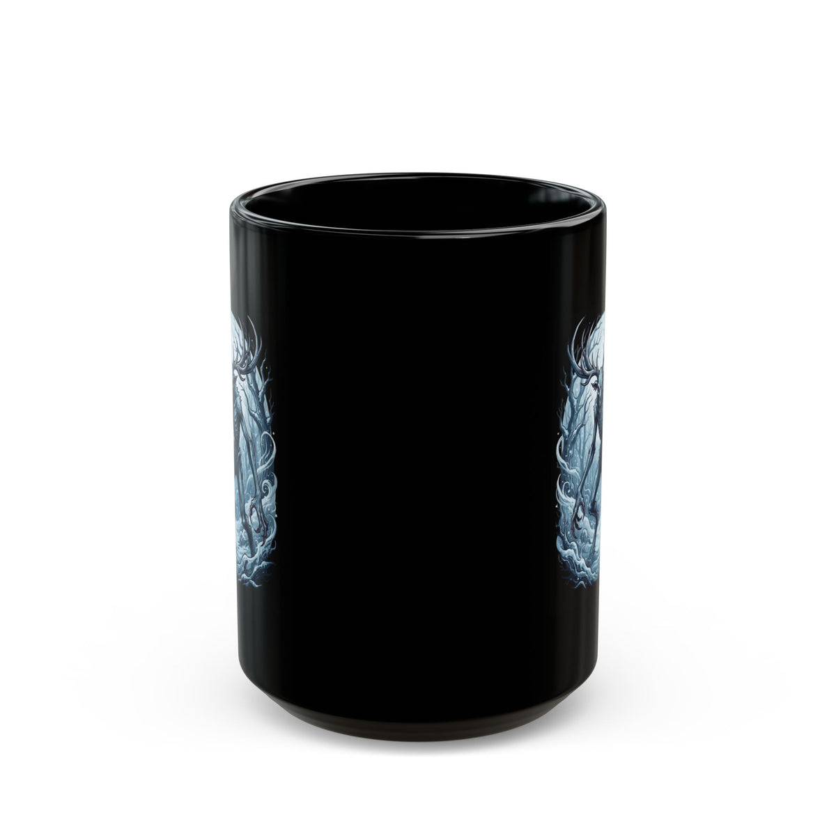 "Wendigo (Algonquian Folklore)" Black Ceramic Mug