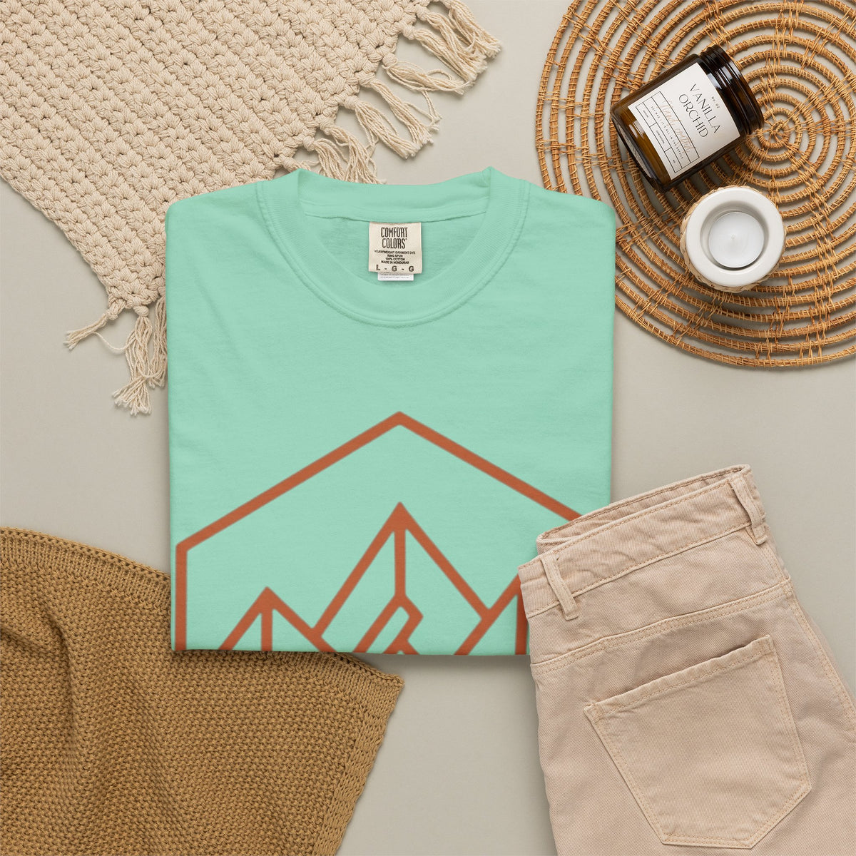 "Peaks" Unisex Garment-Dyed Tee