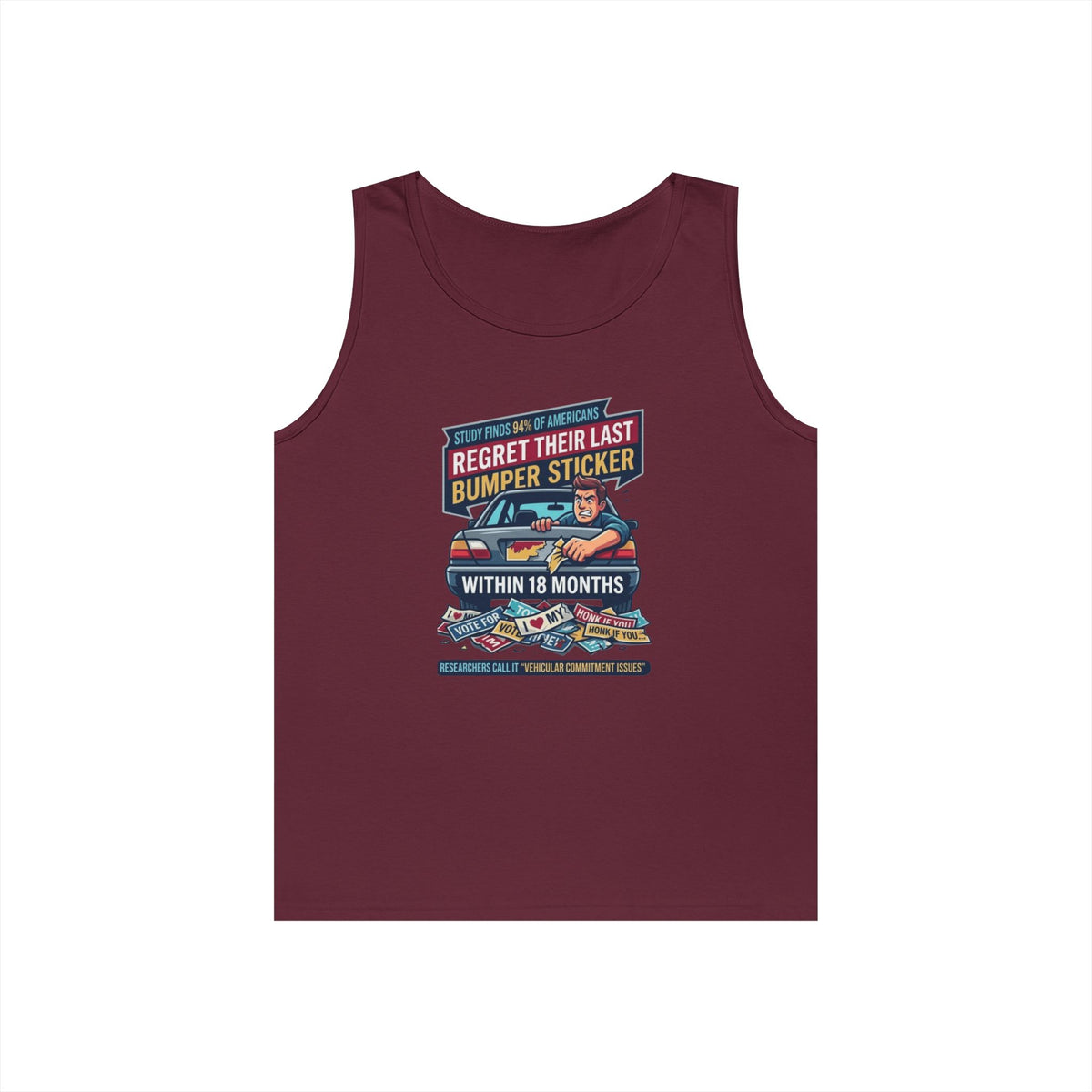 "Bumper Sticker Regret" Tank Top