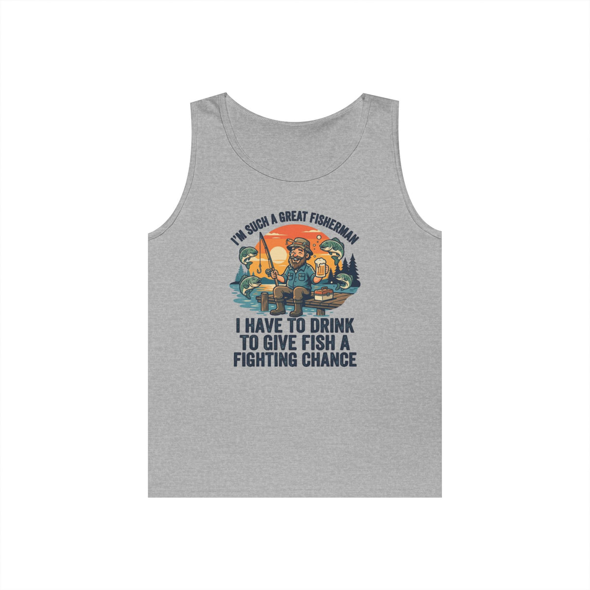 "Drink to Give Fish a Fighting Chance" Tank Top