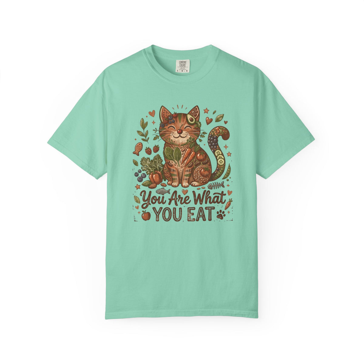 Color: Island Reef | You Are What You Eat - Cat 3 Unisex Garment-Dyed T-shirt