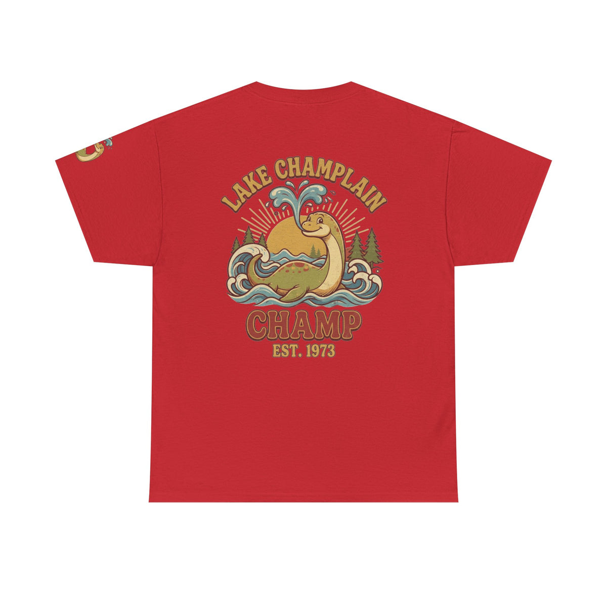 Color: Red | Champ (Lake Champlain) Premium Graphic Tee