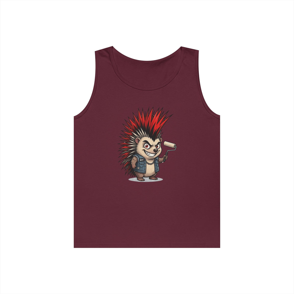 Color: Maroon | Punkupine Tank Top