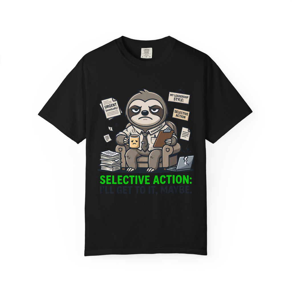 "Selective Action" Unisex Garment-Dyed Tee
