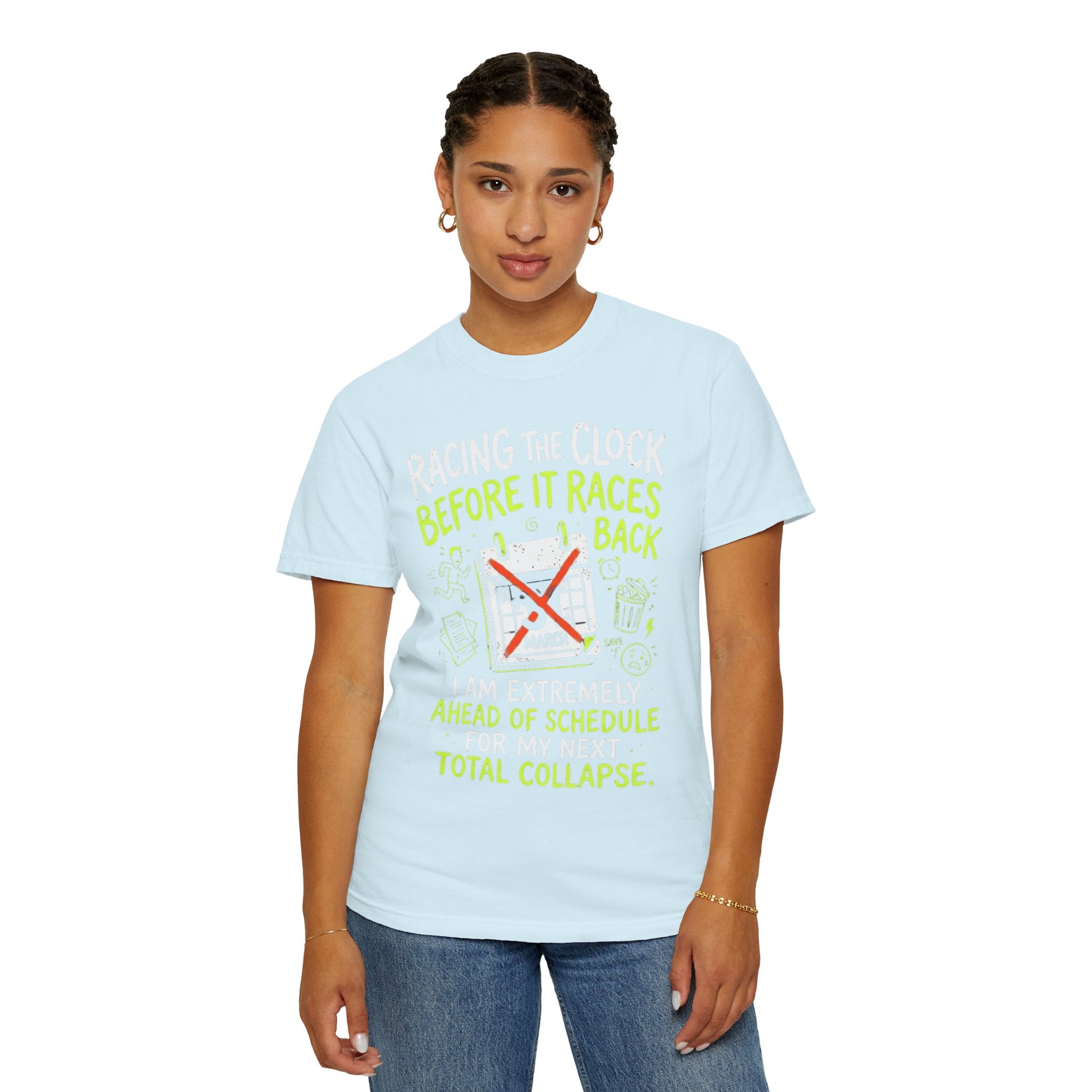 "Total Collapse" Unisex Garment-Dyed Tee