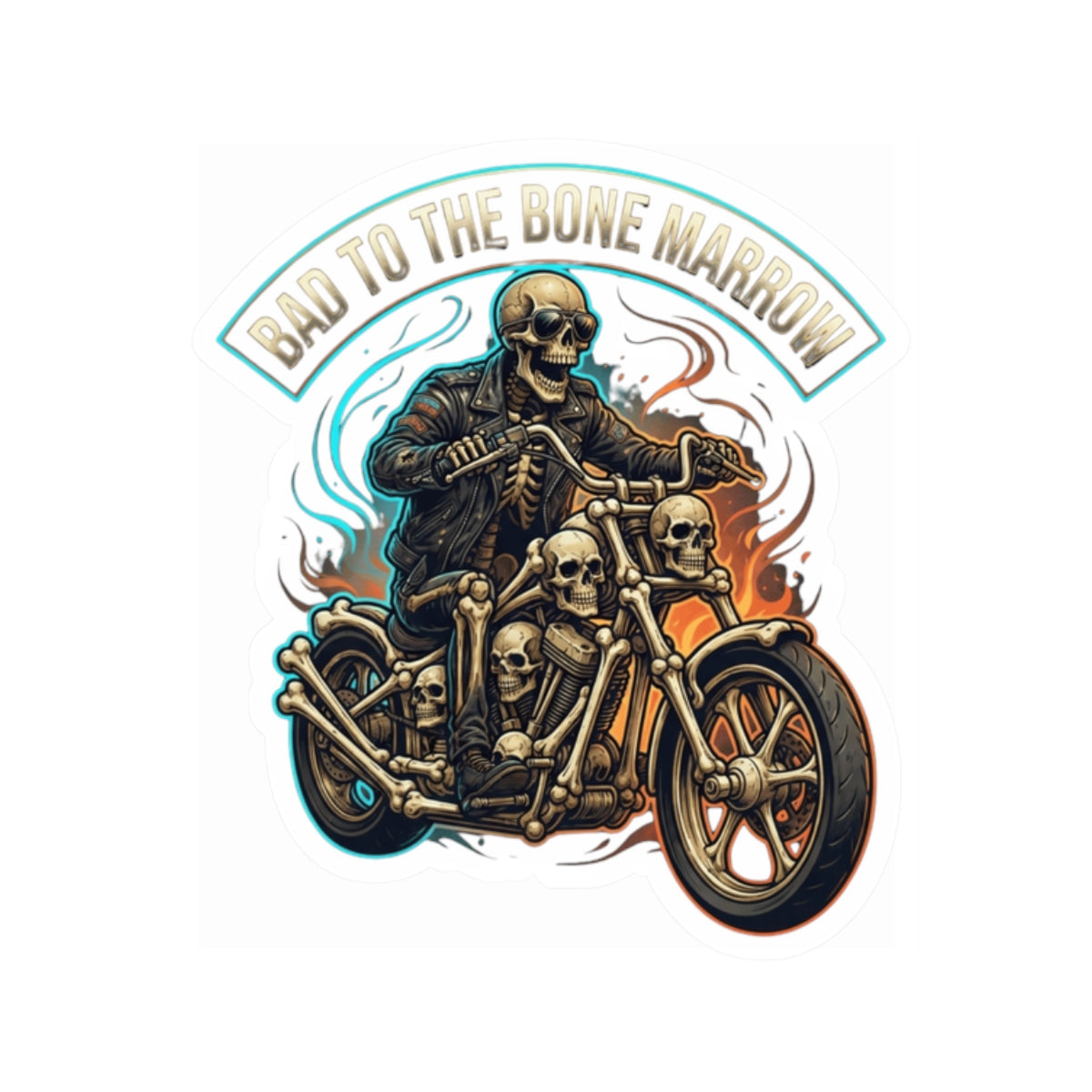 "Bad to the Bone Marrow" Sticker — Main