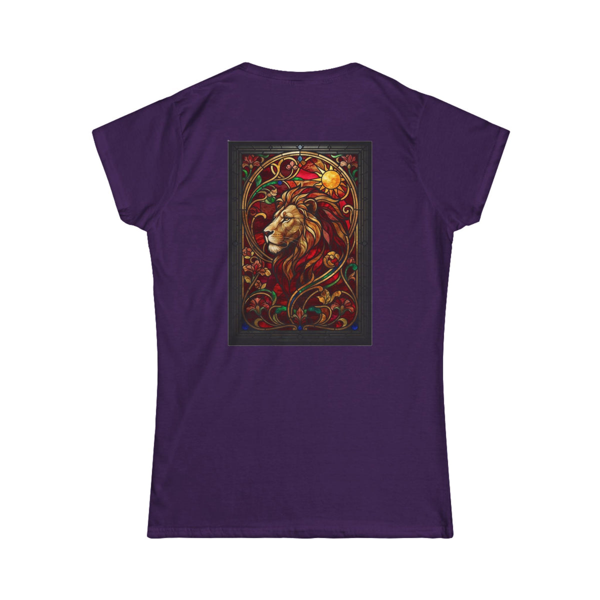 "Stained Glass Sign LEO" Women's Tee