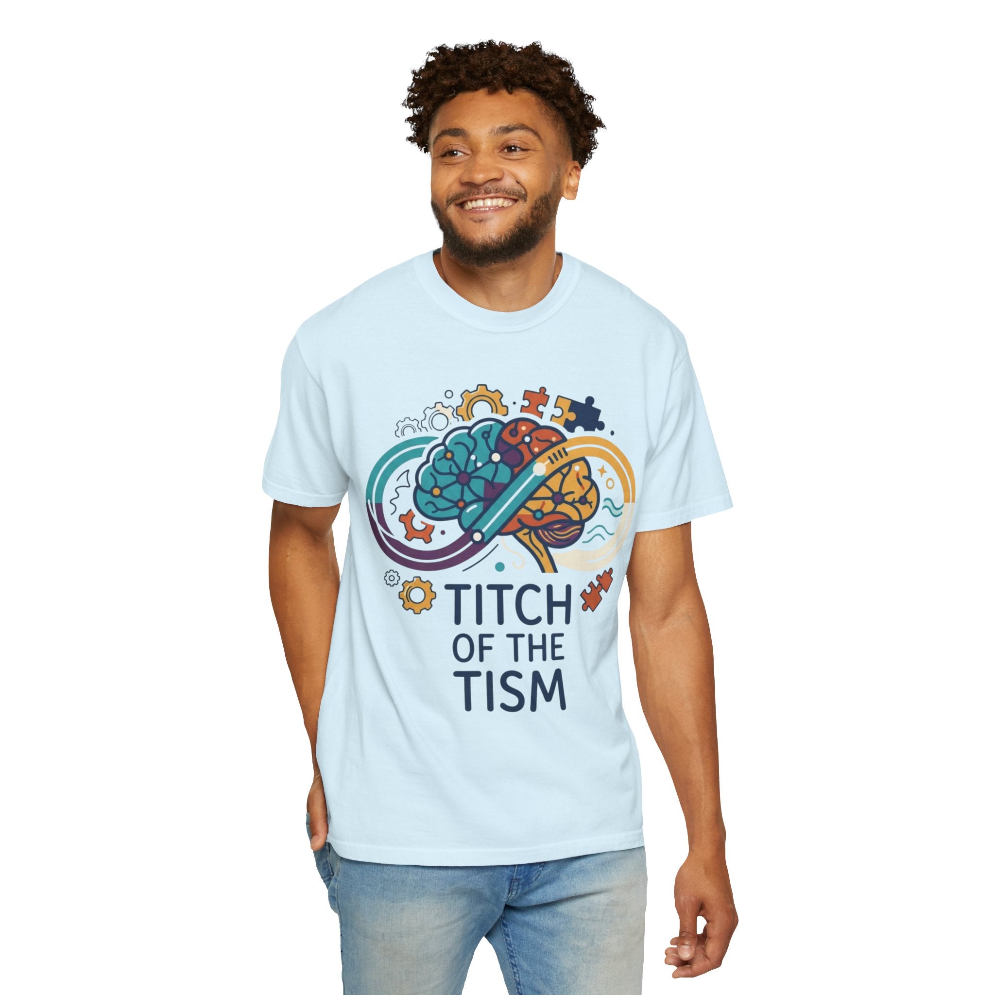 "Titch of the Tism" Unisex Garment-Dyed Tee