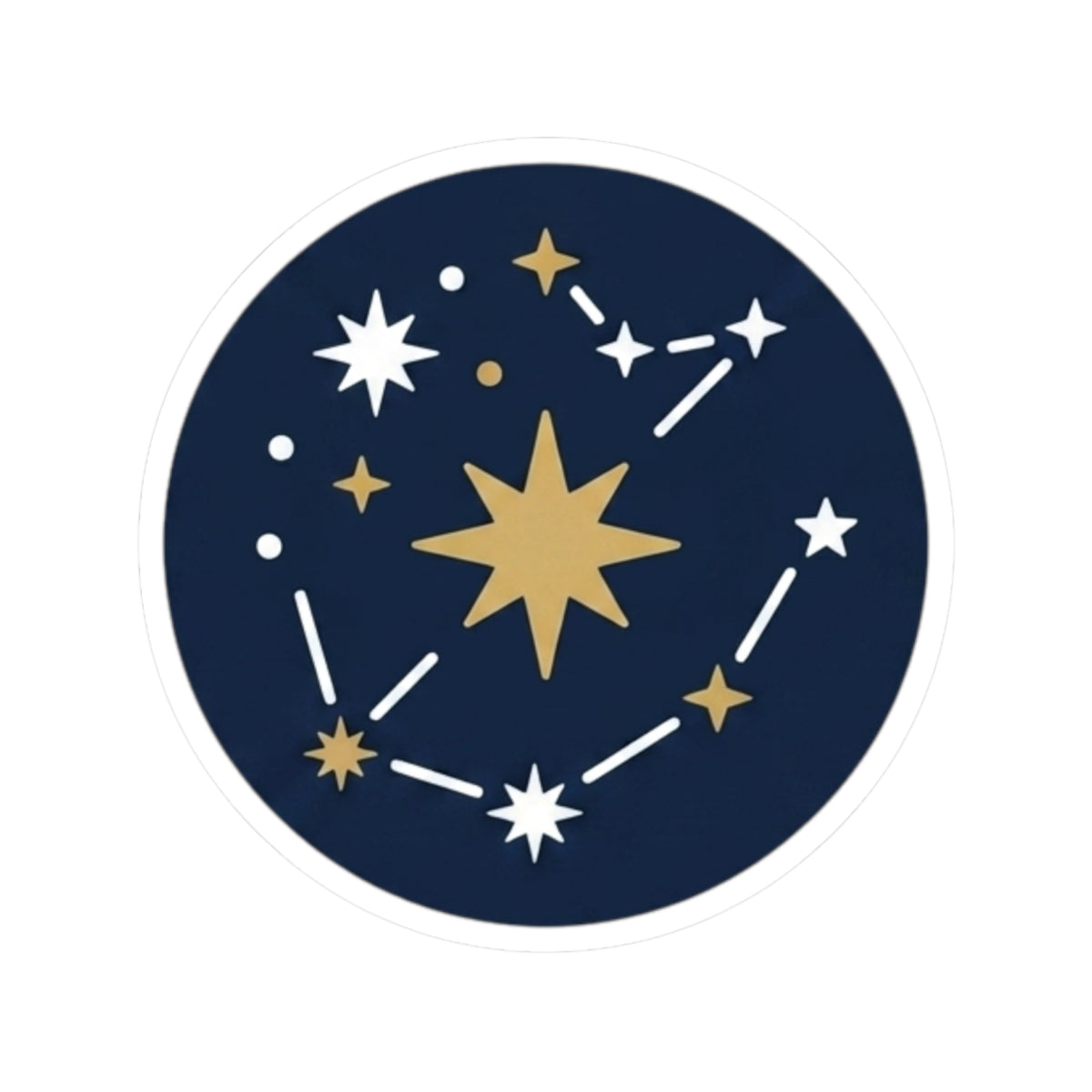 "Constellation Map (Dark Sky)" Sticker