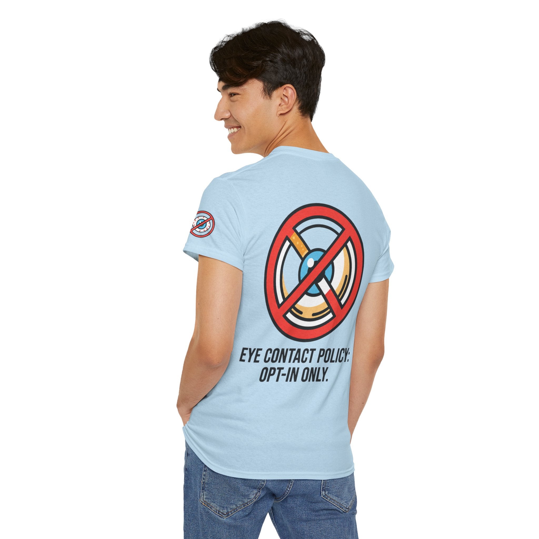 "Eye Contact Policy" Premium Graphic Tee