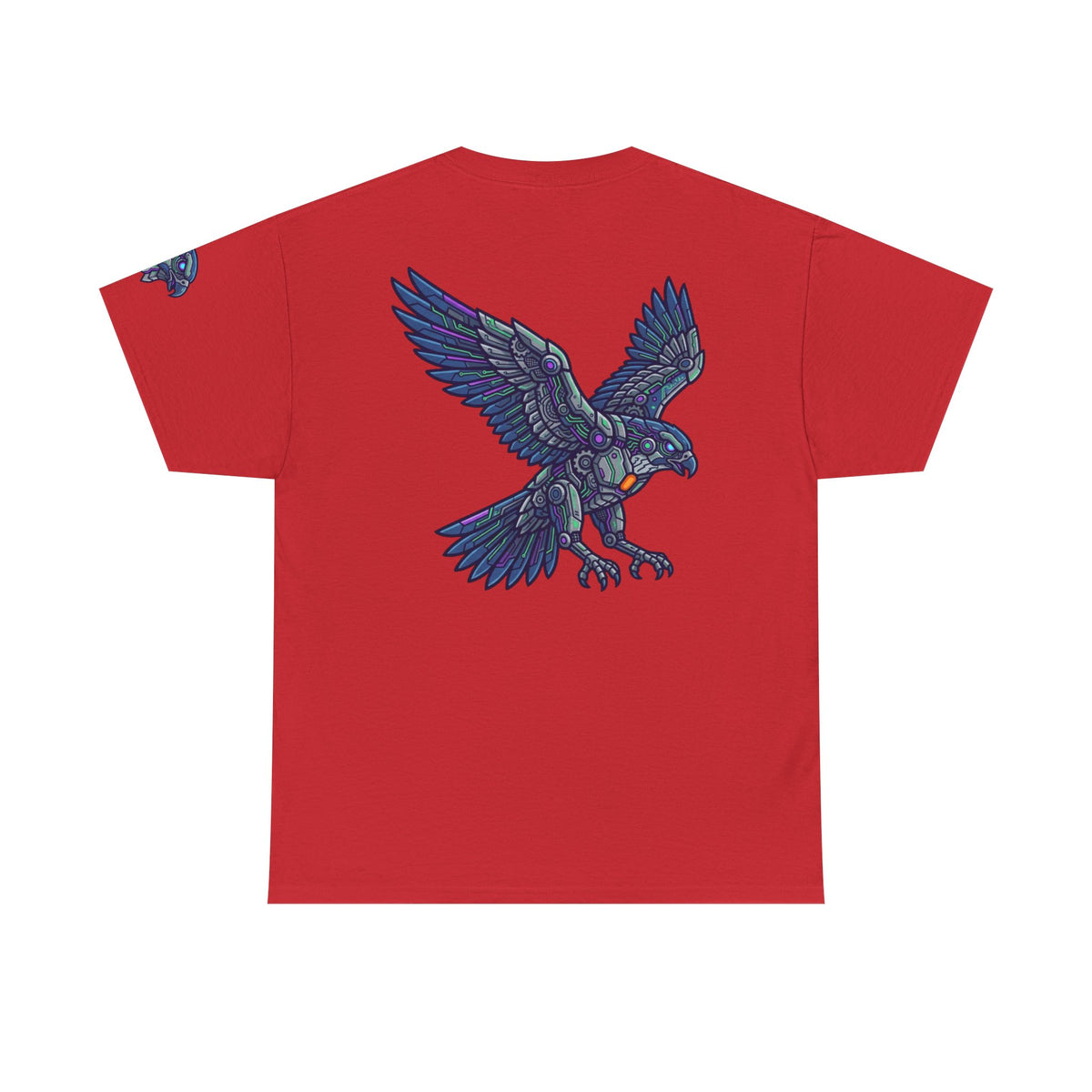 Color: Red | Cyber Eagle Premium Graphic Tee