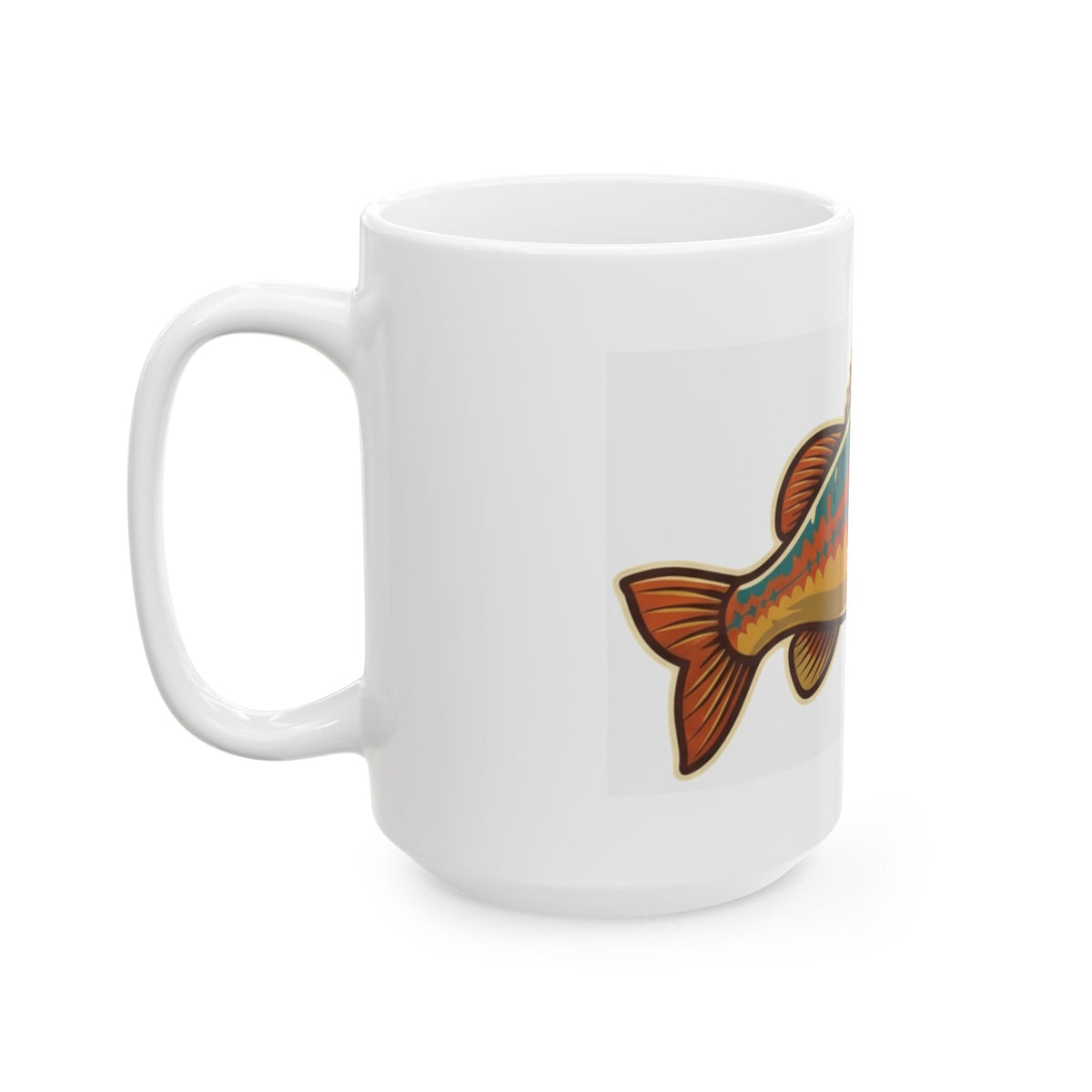 "I'm A Catch" White Ceramic Mug — Graphic