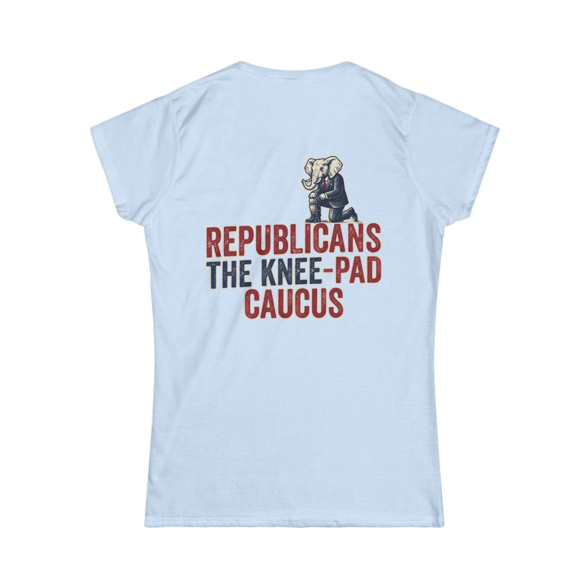 Color: Light Blue | The Knee Pad Caucus Women's Tee