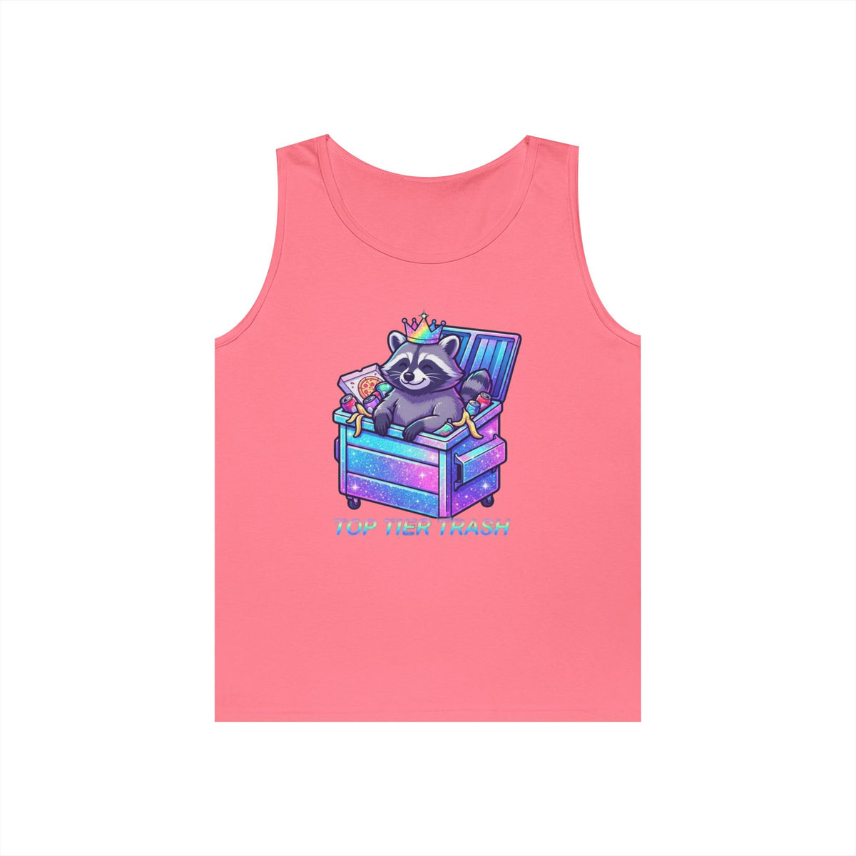 Color: Safety Pink | Top Tier Trash Tank Top