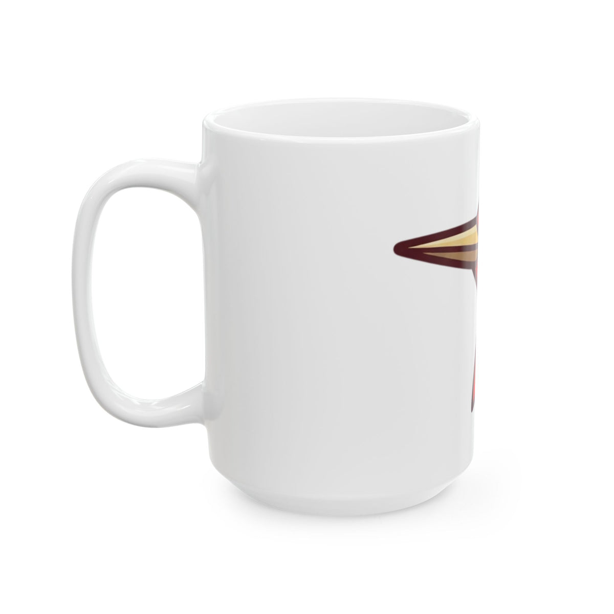 "Look At That Big Red Pecker" White Ceramic Mug — Graphic
