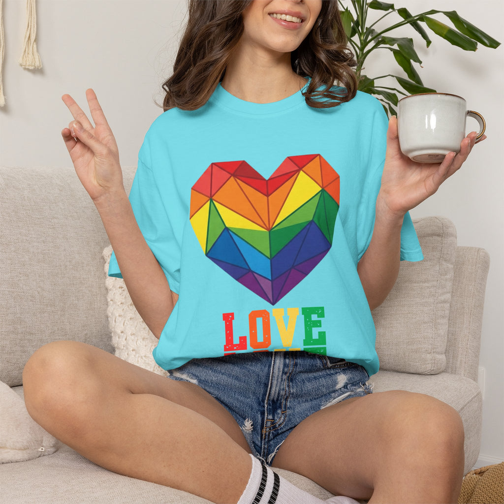 "LOVE" Unisex Garment-Dyed Tee