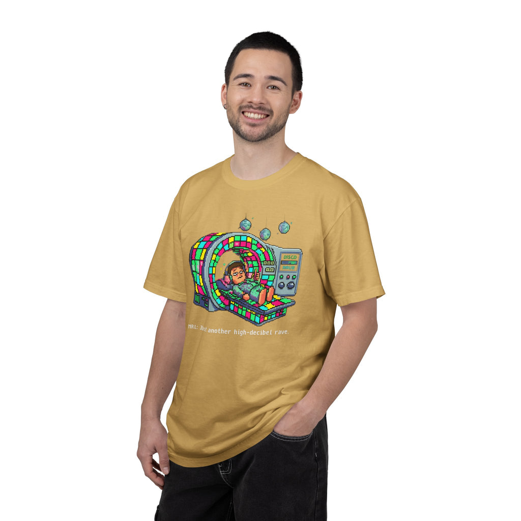 "MRI High Decibel Rave" Unisex Garment-Dyed T-shirt