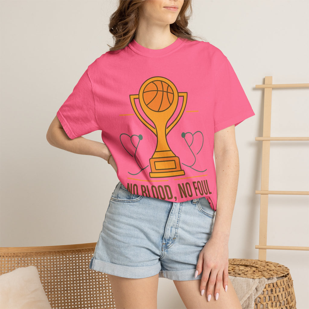 "No Blood, No Foul" Unisex Garment-Dyed T-shirt