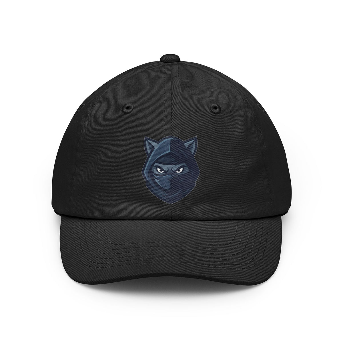 Color: Black | Ninja Cat Credible Dad Hat — Graphic