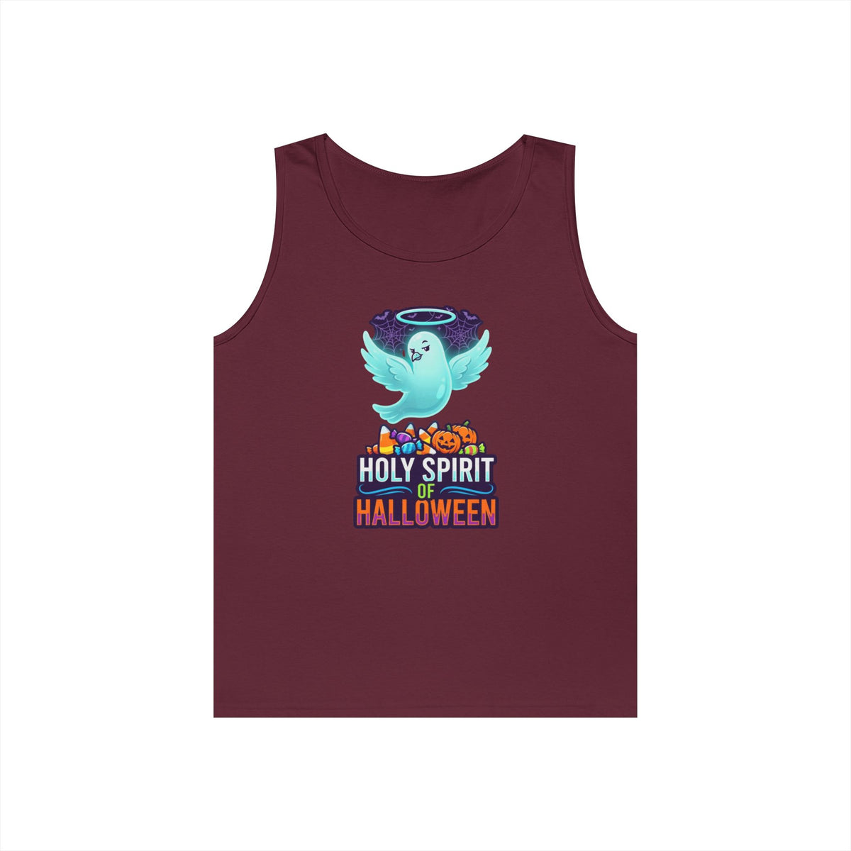 Color: Maroon | Holy Spirit of Halloween Tank Top