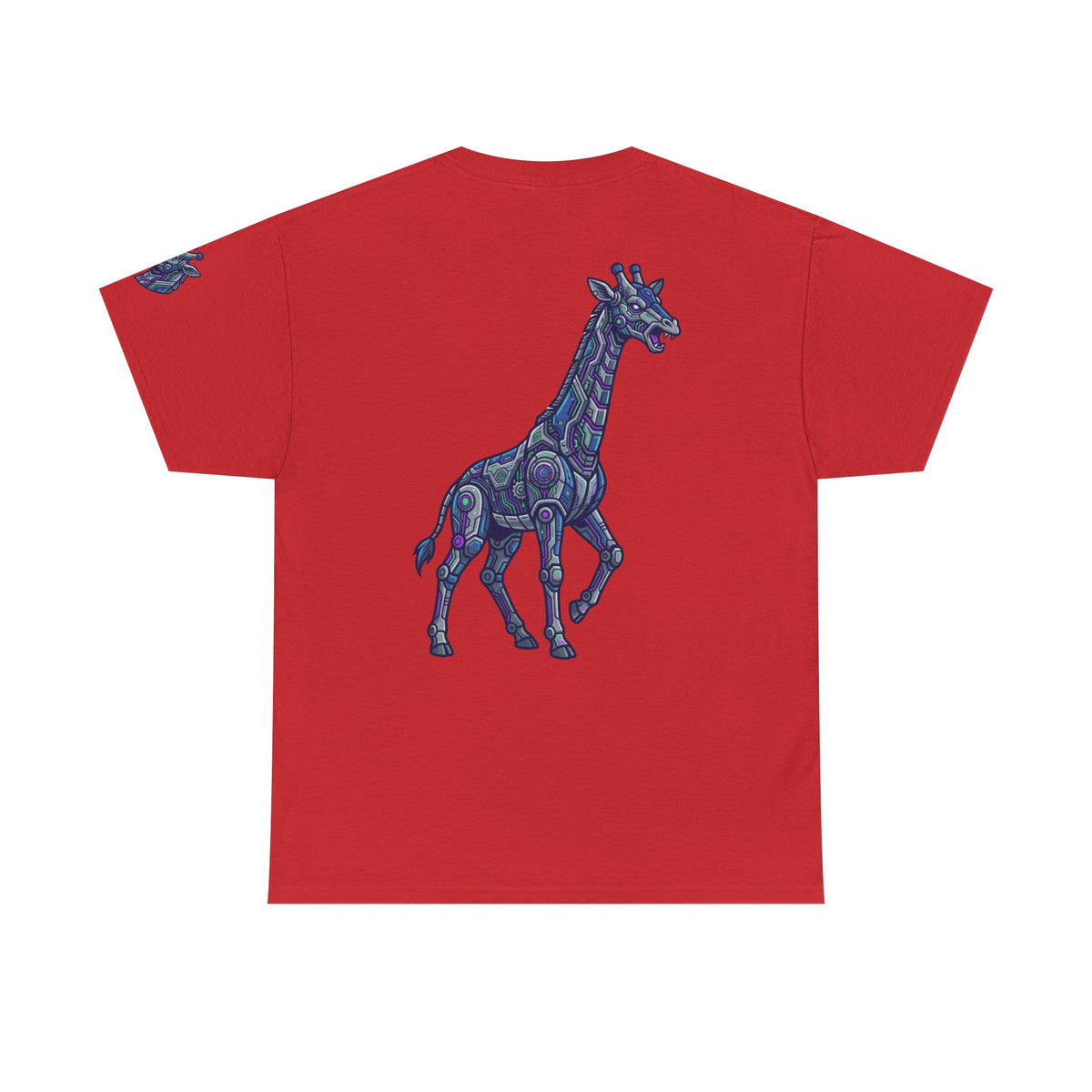 Color: Red | Cyber Giraffe Premium Graphic Tee