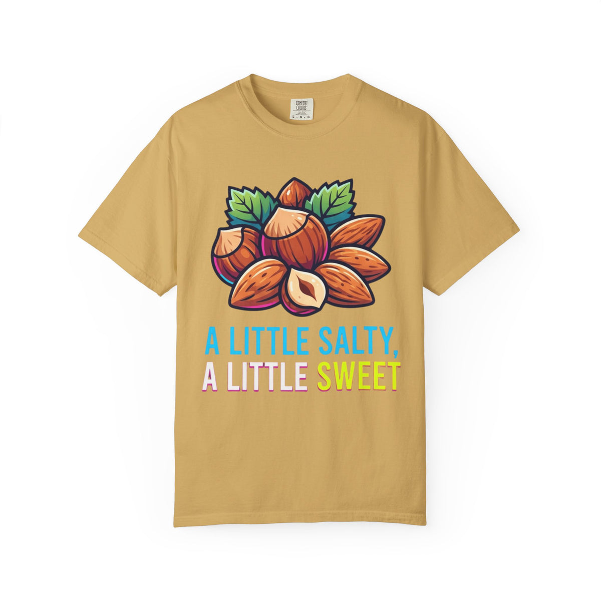 Color: Mustard | A Little Salty, A Little Sweet Unisex Garment-Dyed Tee