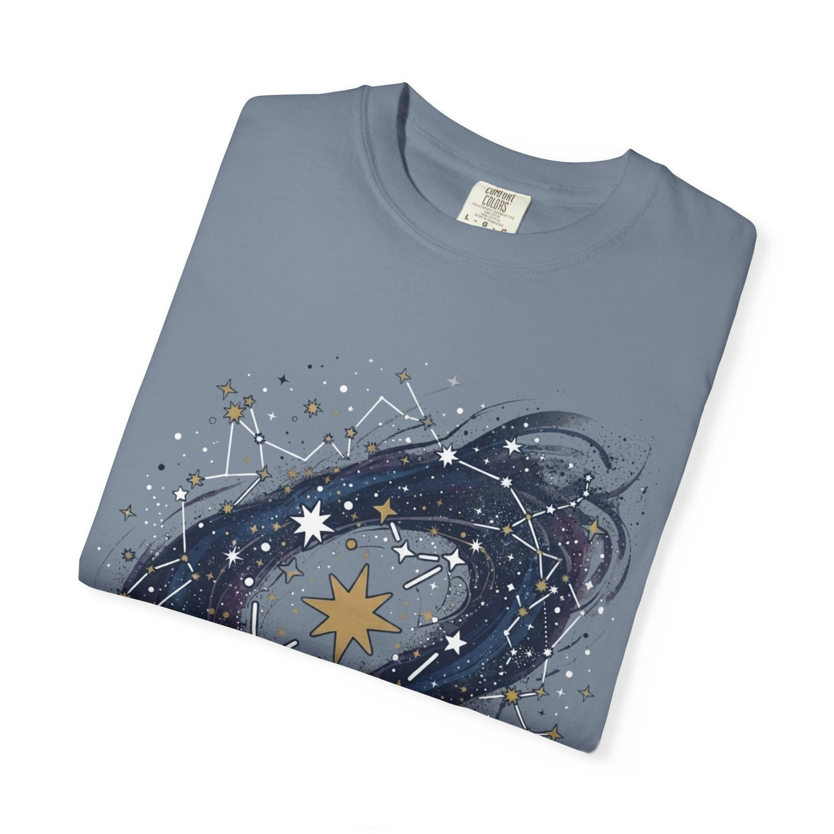 "Constellation Map (Dark Sky)" Unisex Garment-Dyed Tee