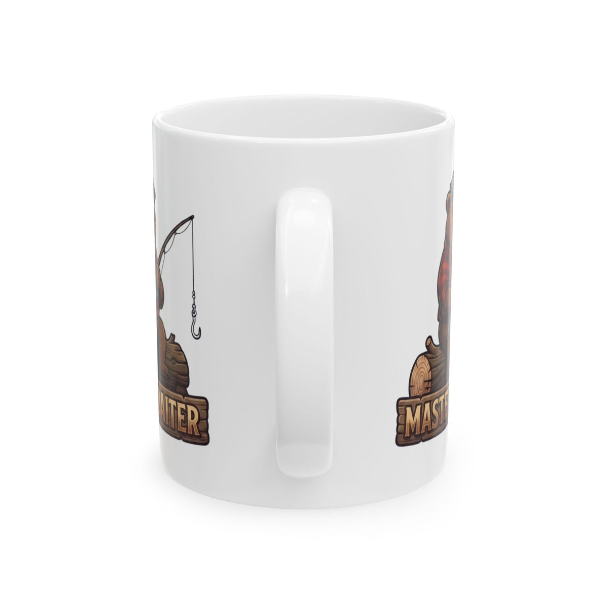 "Bear Master Baiter" White Ceramic Mug
