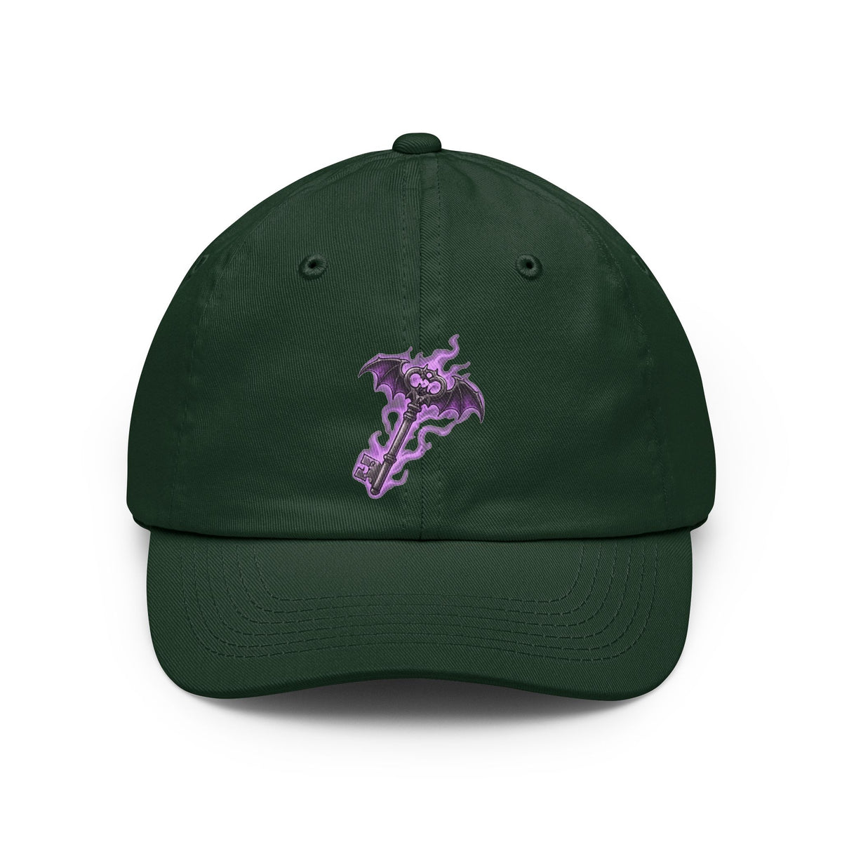 Color: Forest Green | Skeleton Key Dad Hat