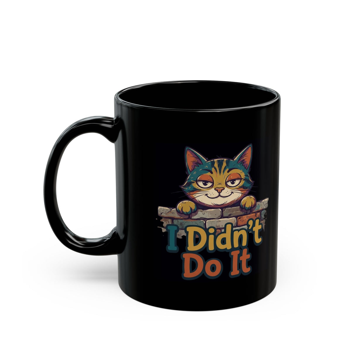 "I Didn't Do It" Black Ceramic Mug