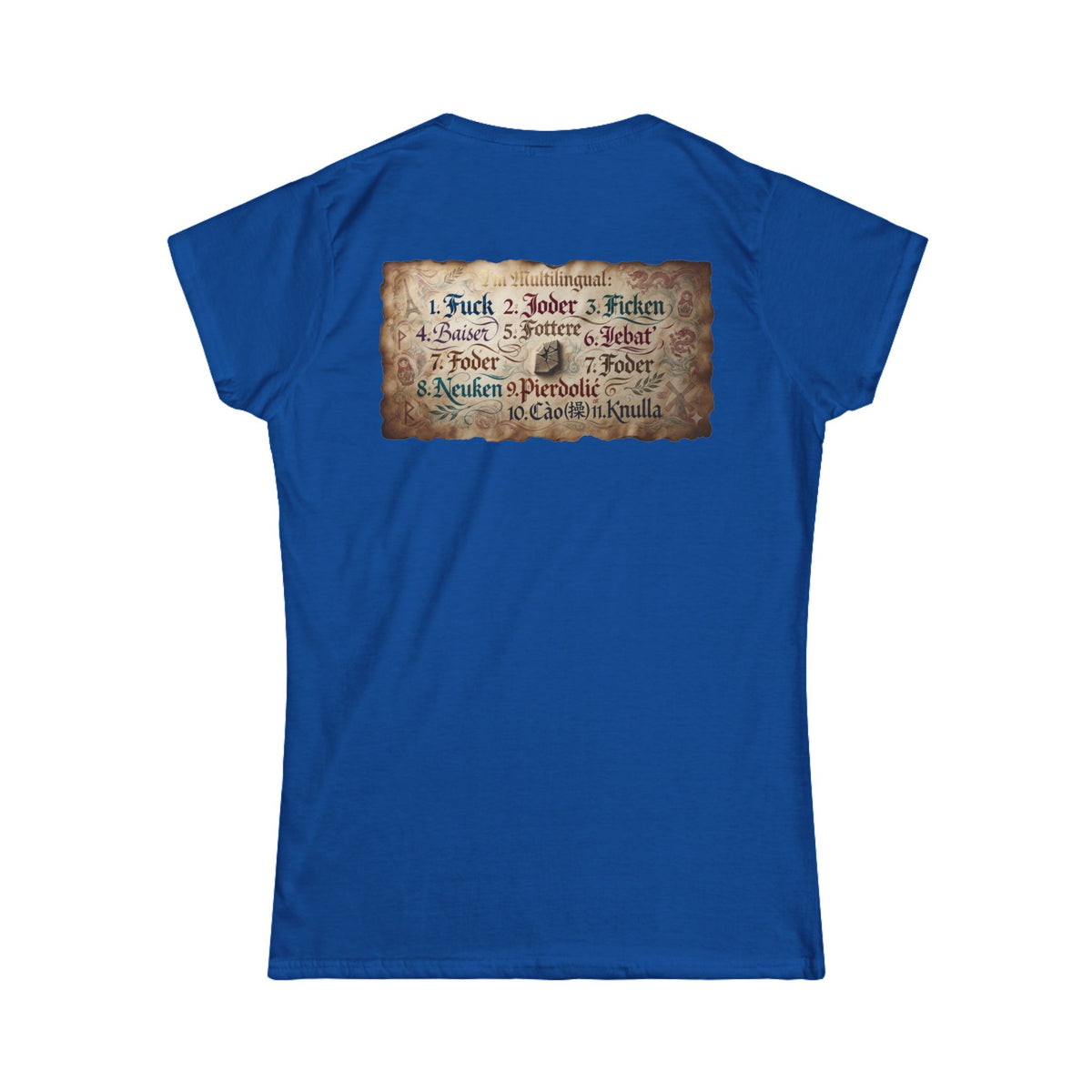 Color: Royal | Multilingual Women's Tee