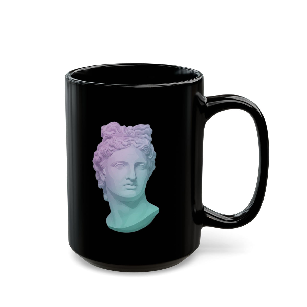 "Dreamscape" Black Ceramic Mug — Graphic