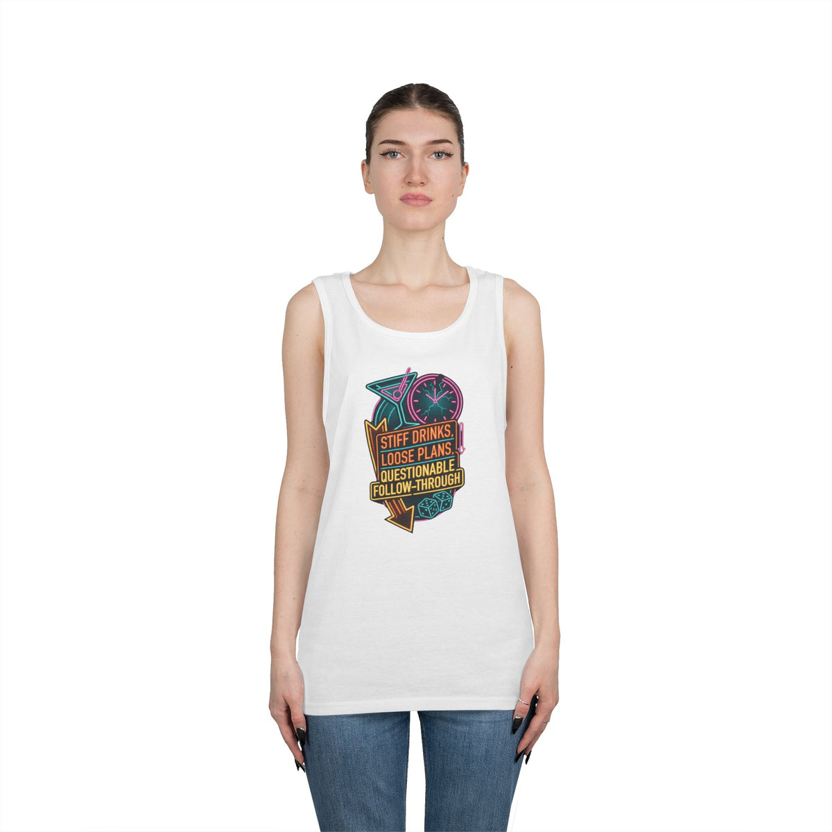 "Stiff Drinks Loose Plans" Tank Top
