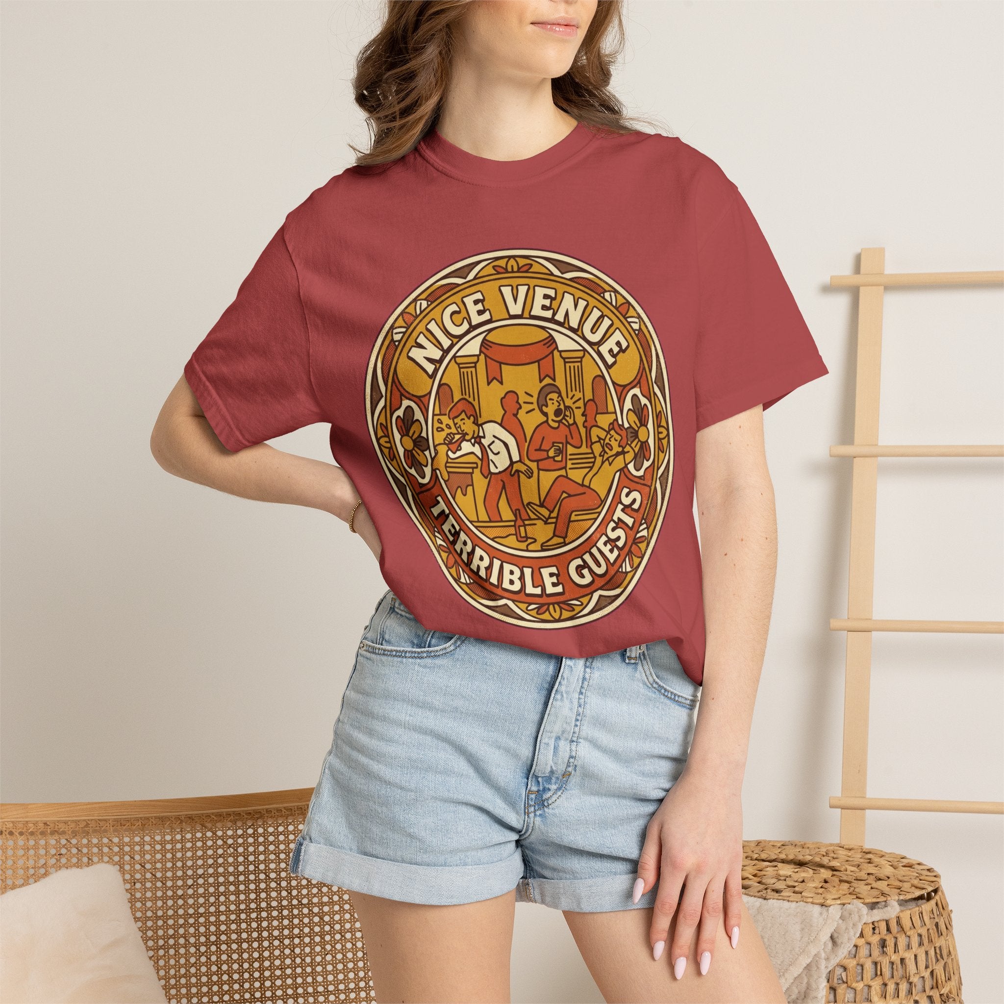 "Nice Venue Terrible Guests" Unisex Garment-Dyed Tee