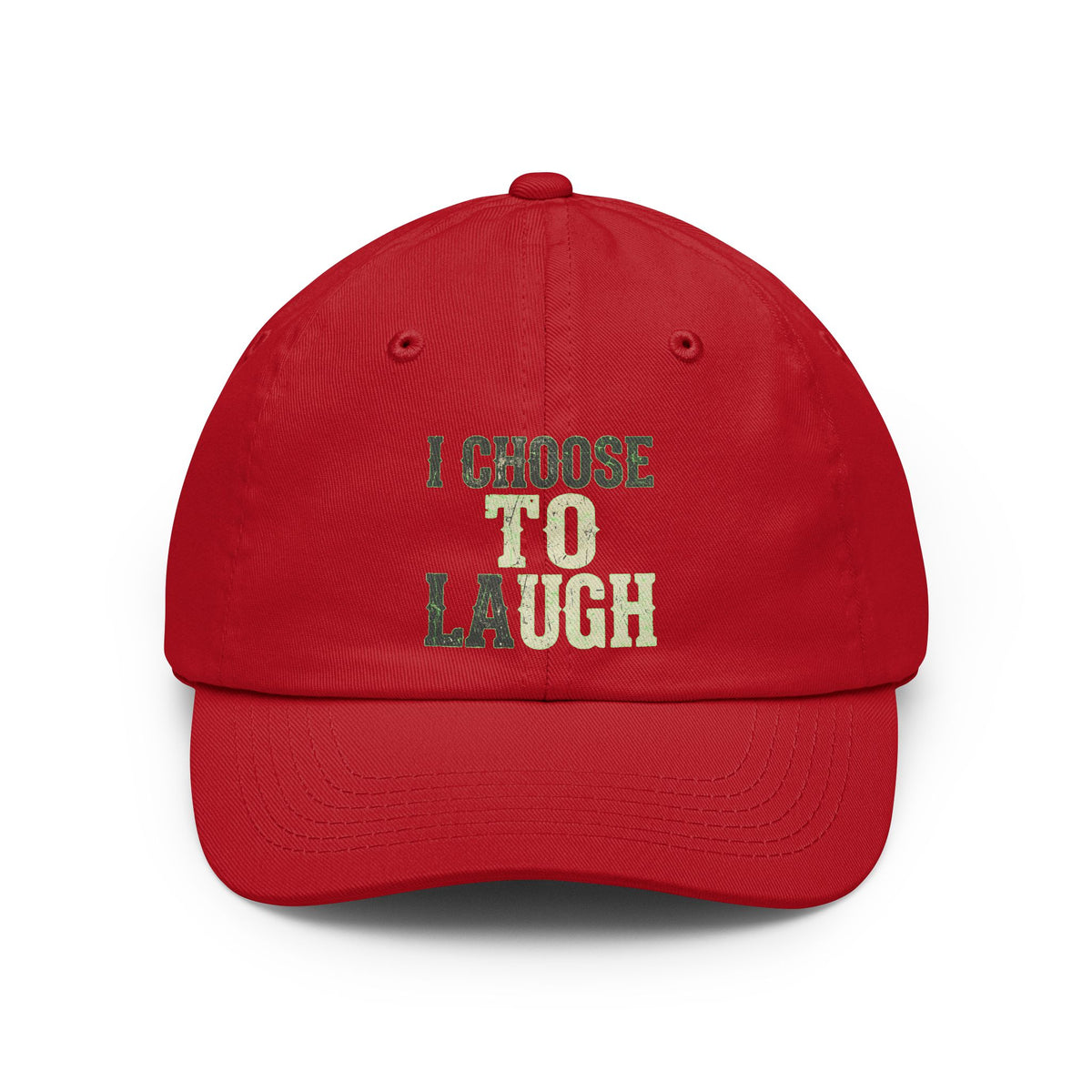 Color: Red | Choose to Laugh Dad Hat