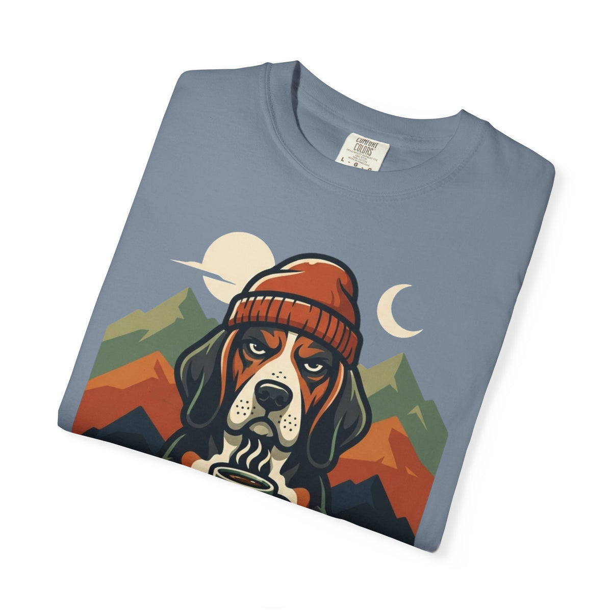 Resting Camping Face Unisex Garment-Dyed Tee