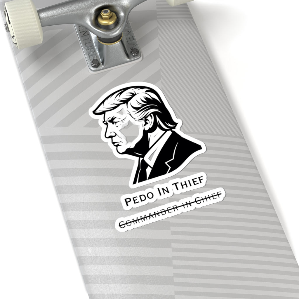 Pedo In Thief | Kiss-Cut Sticker — AttitudeShirts