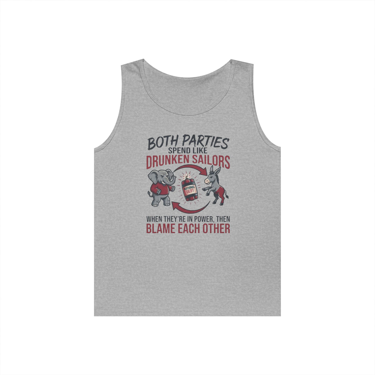 Color: Sport Grey | Protest Series - Audit The Spending Tank Top