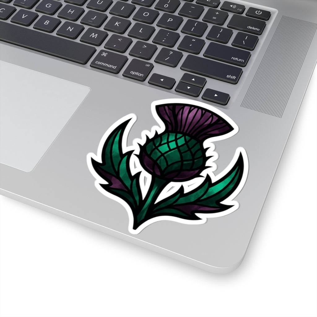 "Stained Glass Floral" Sticker