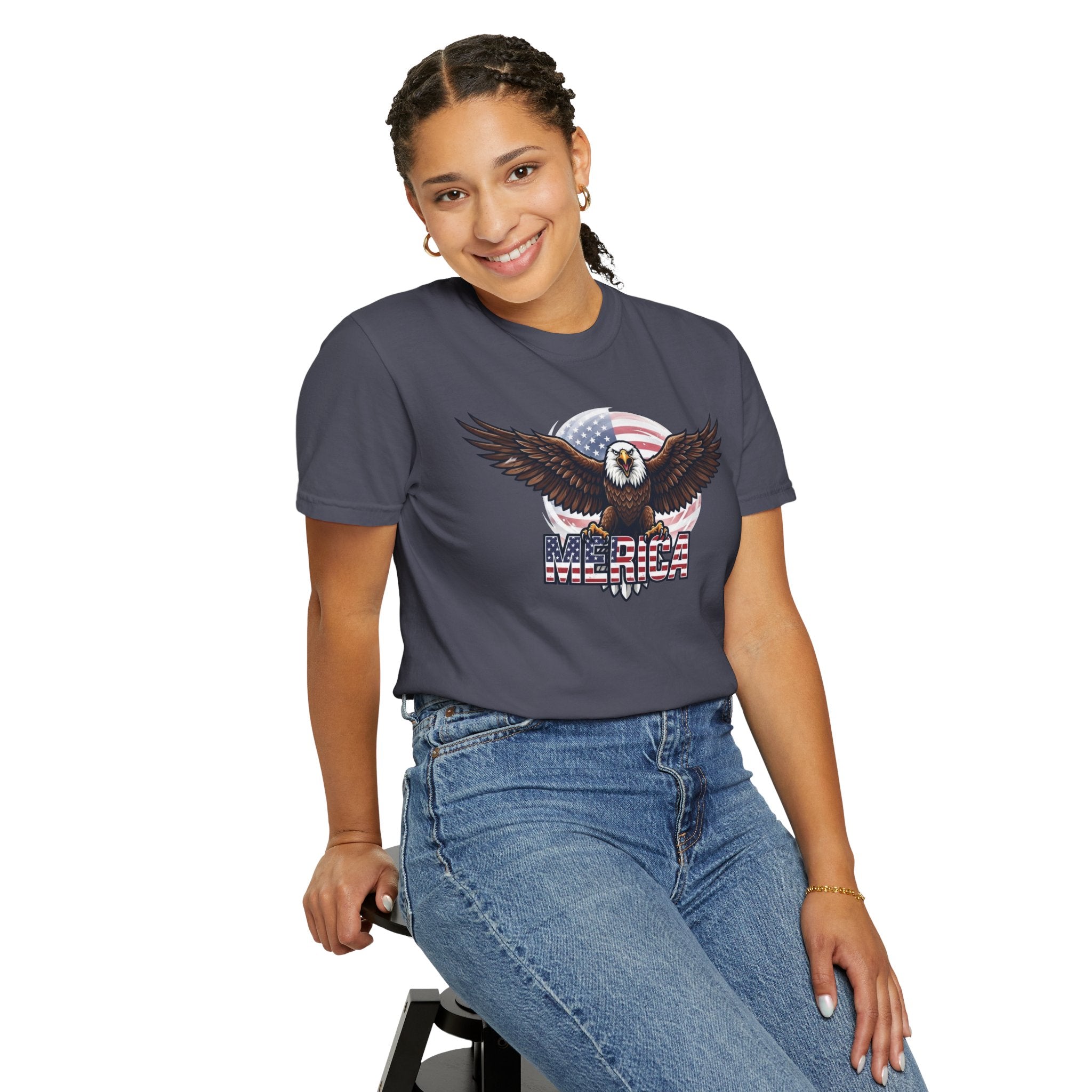 "Merica" Unisex Garment-Dyed Tee