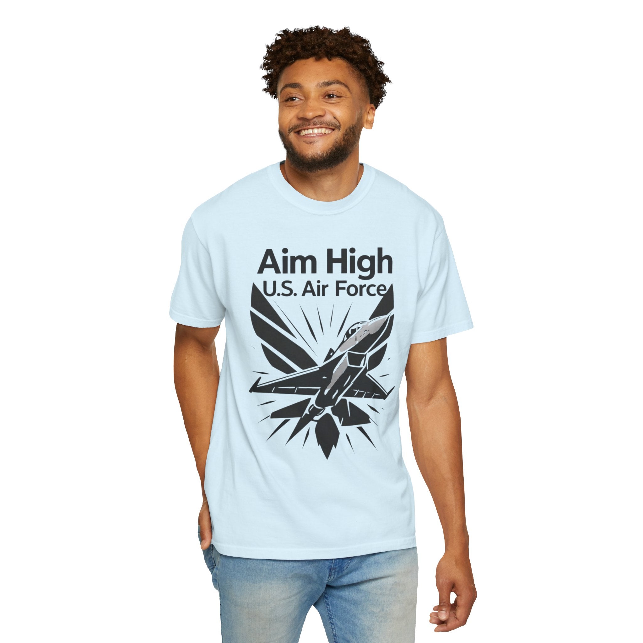 "Aim High" Unisex Garment-Dyed T-shirt