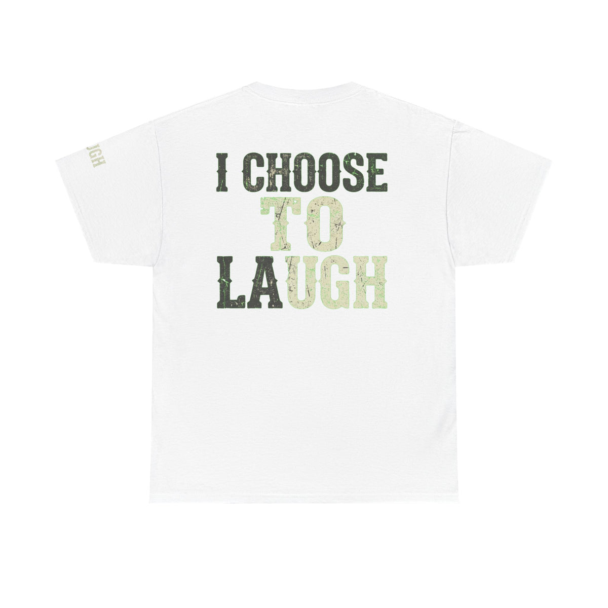 Color: White | Choose to Laugh Premium Graphic Tee