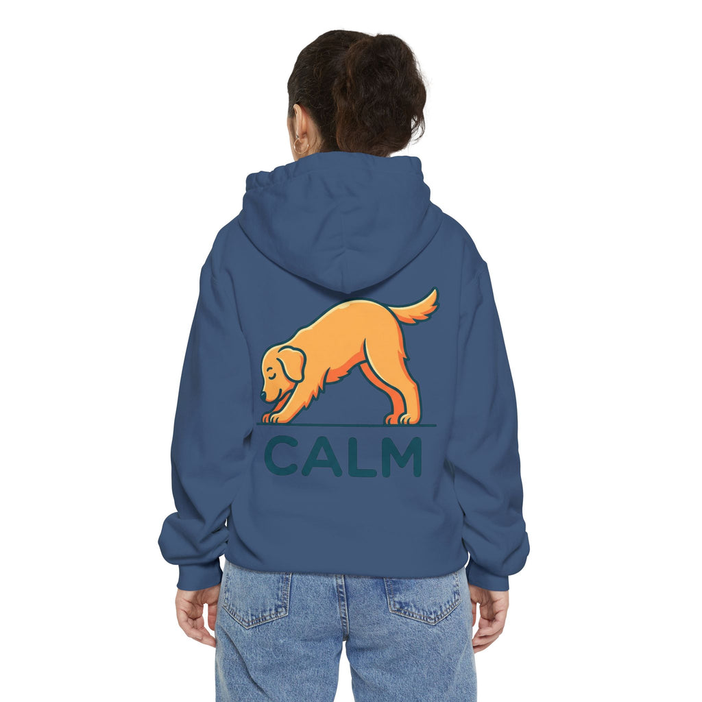 "Dog CALM" Garment-Dyed Hoodie