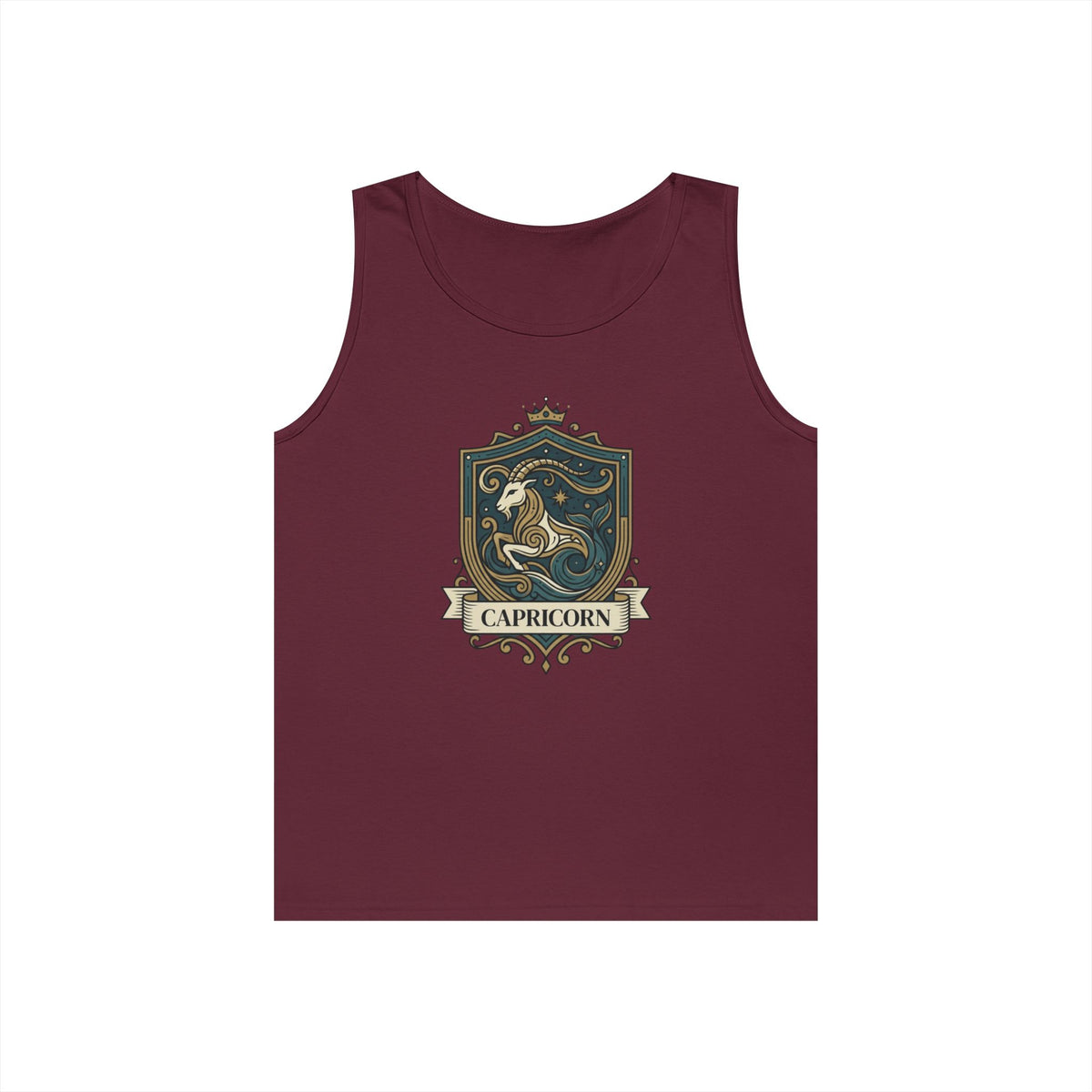 "Capricorn- The Sea-Goat Crest" Tank Top