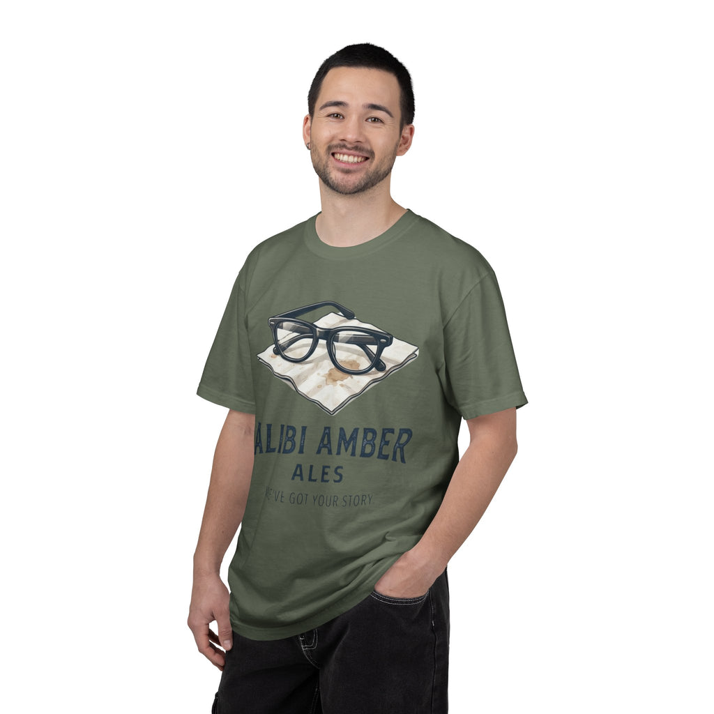 "Alibi Amber Ales" Unisex Garment-Dyed Tee