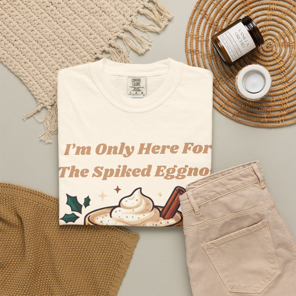 "Spiked Eggnog" Unisex Garment-Dyed Tee