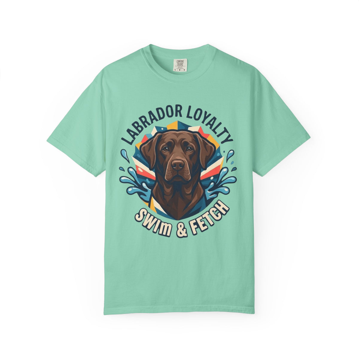 Color: Island Reef | Labrador Loyalty Swim Fetch Unisex Garment-Dyed Tee